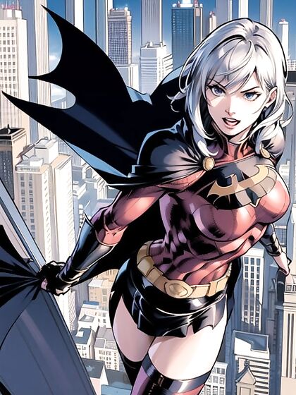 Fit Girl 18+ with Small Breasts Takes on a Cape in Steamy Hentai AI Image