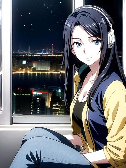 Sport Bra Clad Beauty Shows Off by the Window in Steamy Hentai AI Image