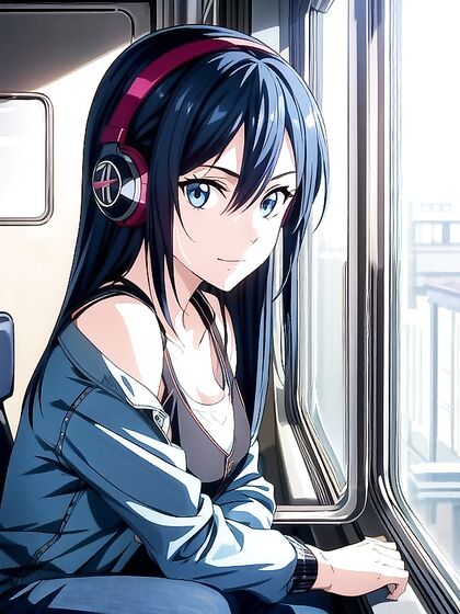 Long-Length Front View Hentai AI Image with Intense Eye Contact Orgasms