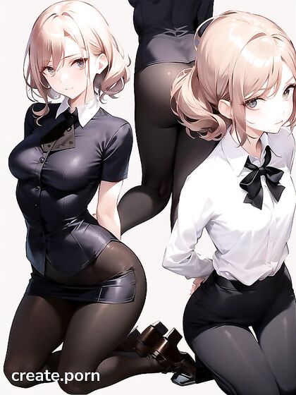 Skinny Girl 18+ with Small Breasts Seducing You in Steamy Hentai AI Image