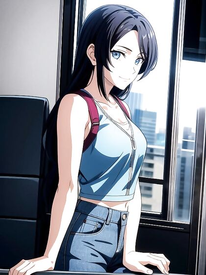 Window View Seduction - jeans-clad hentai pleasure