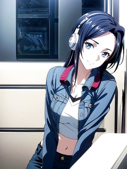 Blue-Haired Beauty with Long Locks Enjoys Intense Hentai Pleasure