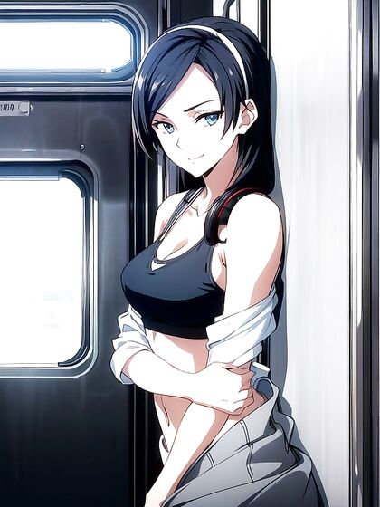 Nighttime Seduction - Girl 18+ With Headphones Stares Intensely at You in Hentai Fantasy