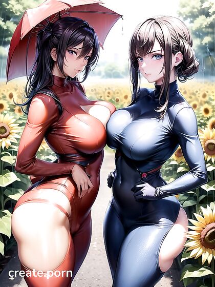 Large Breasted Beauty inFront View for Seductive Hentai Pleasure