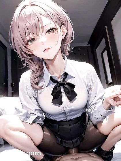Skinny Girl 18+ with Small Breasts Squats for Intense Hentai Pleasure