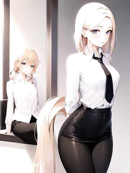 Teacher with Small Breasts Stands for naughty Hentai Pleasure