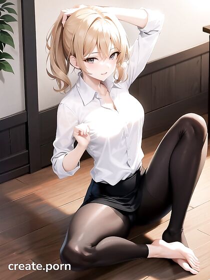 Skinny Teacher Seduces Her Class in Steaming Hentai AI Image