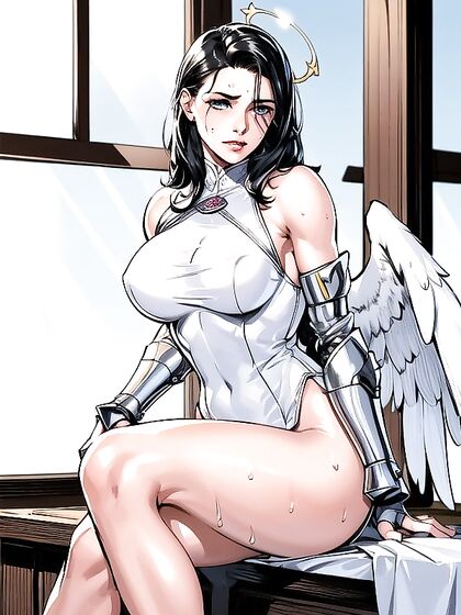 Pale-Skinned Warrior in Armored Seduction Comic Hentai Delights