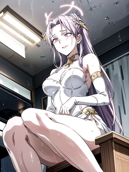 Bottom-Up Action with Armor Gloves in Steamy 2-Person Hentai AI Image
