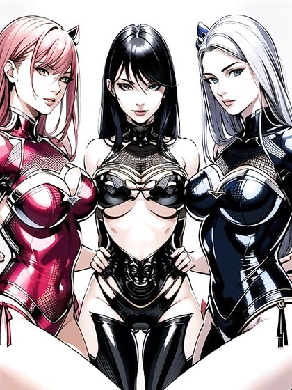 Harem Fun with Multiple Partners in steamyComic Style Hentai AI Image