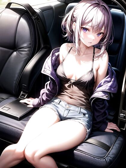 Embarrassed Bobcut Babe Gazing at You in Seductive Hentai AI Image