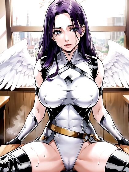 Angel in Shiny Armor Takes You to Heaven in This Comic hentai Adventure