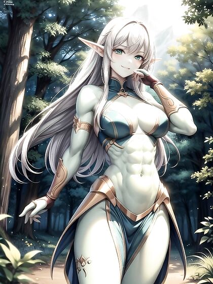 Happy Muscular Guys in Intense Hentai AI Image Image