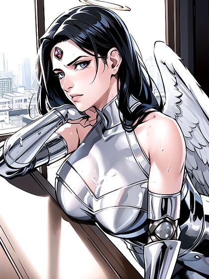 Sleek Breasts Take Center Stage in Steamy Classroom Hentai AI Image