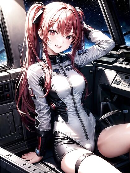 Sci-Fi Busty Beauty Enjoys Intense Nighttime Hentai Pleasure