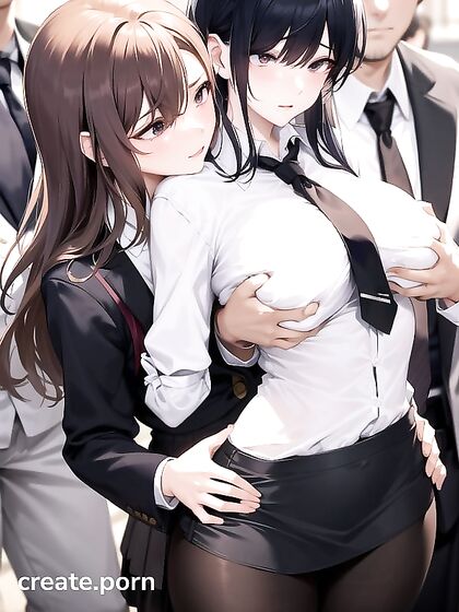 Skinny Teacher with Small Breasts in Seductive Hentai AI Image