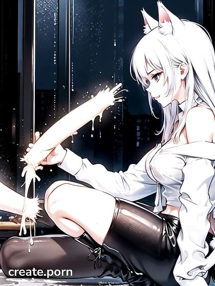 Snowy Night Brown-Haired Beauty Enjoys Long-Length Hentai Pleasure