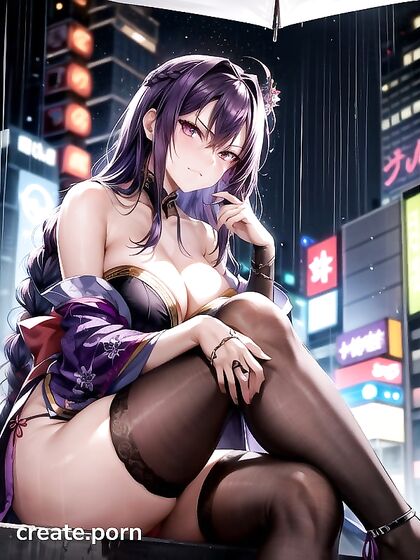 Sensual Light Brown Skinned Beauty in Detailed Hentai AI Image
