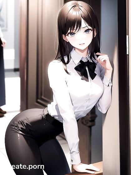 Teacher with Small Breasts Leans In for Intimate Hentai Moments