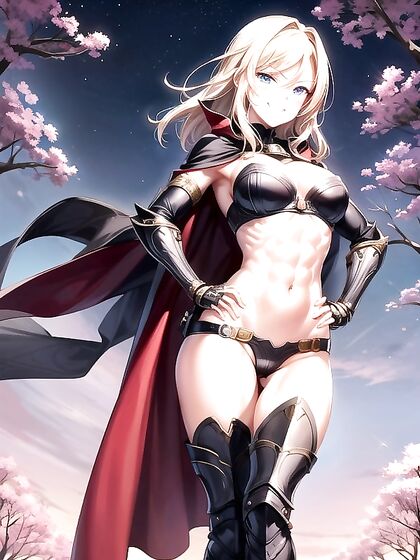 Hands-On Night Pleasure - Intense Hentai AI Image with Seductive Poses