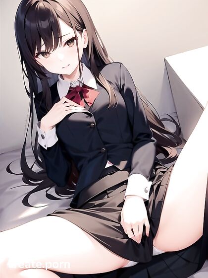 Teacher with Small Breasts Enjoys Intense Solo Masturbation in Hentai Fantasy