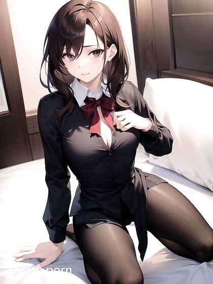 Submissive Small-Breasted Teacher Seduced in naughty Hentai AI Image