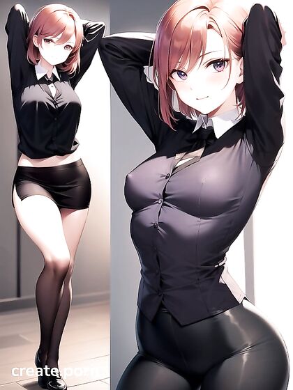 Sexy Small-Breasted Teacher Tempts Students in naughty Hentai AI Image
