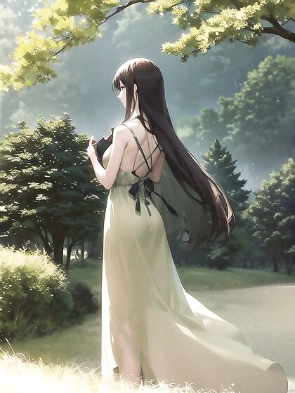 Pale-Skinned Beauty Shows Her Nape in Small-Breasted Hentai Pleasure