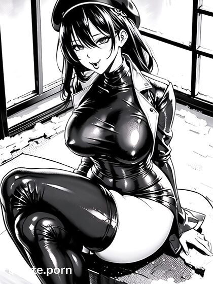 Noon Seduction - Thick Curves in Form-Fitting Clothes for Steamy Hentai AI Image