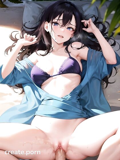 Noon Time Fun - Small Breasted Brunette in Steaming hentai Adventures