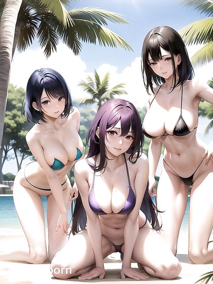 Fit Purple Goddess Takes Center Stage in Seductive Hentai AI Image