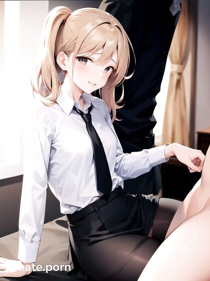 Teacher with Small Breasts Rides the Doggy Style in Naughty Hentai AI Image
