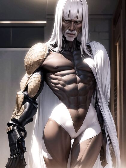Thin Black Girl 18+ and Older White Man in Full-Body Wallpaper Hentai AI Image