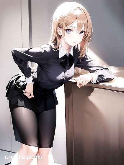 Sexy Small-Brested Teacher Takes On Multiple Students in Steaming Hentai AI Image