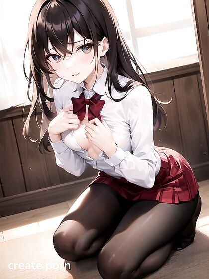 Skinny Teacher with Small Breasts Enjoys Intense Hentai Pleasure