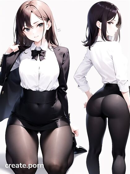 Skinny Teacher Shows Off Her Tight Ass inSTEAMY Hentai AI Image