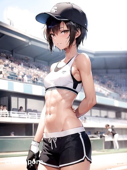 Sunny Gives a Seductive Wink While Getting Sweaty in Steamy Hentai AI Image