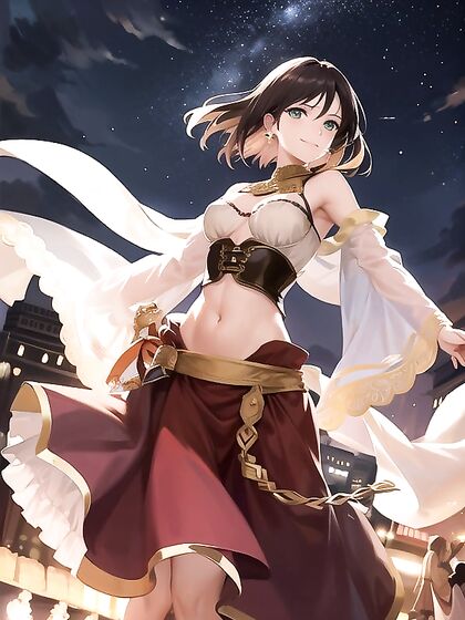 Small Breasts in Corsets - Decollete Seduction in Hentai Hentai AI Image