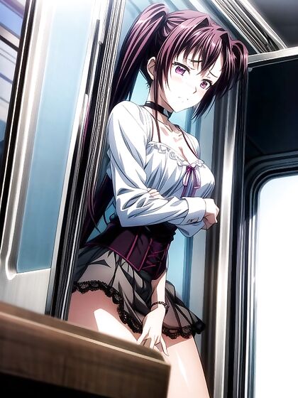 Medium-Ass Beauty Shows Off Her Lingerie and Necklaces in Seductive Hentai AI Image