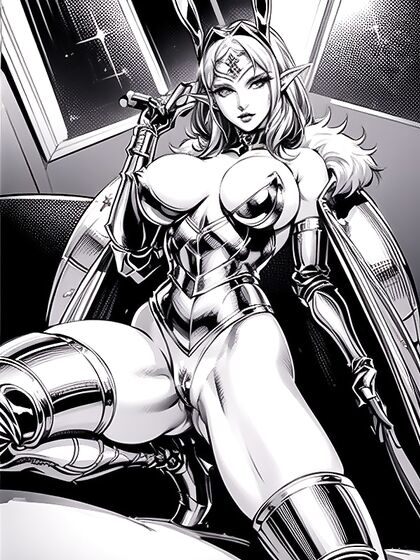 Bobcut Babe in Robot Armor Nails Mind-Blowing Hentai AI Image