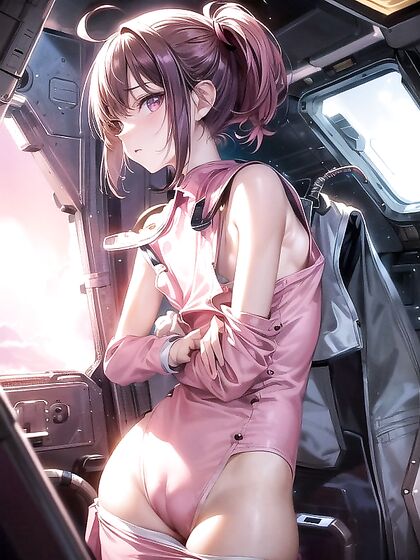 Small Breasts in Space - Erotic Wallpaper Adventures with Sci-Fi hentai Characters