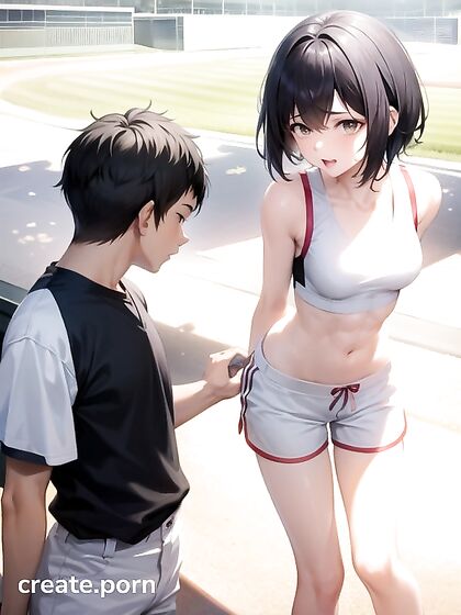 Doggystyle Action with Cotton Shorts in Solo Hentai Fun