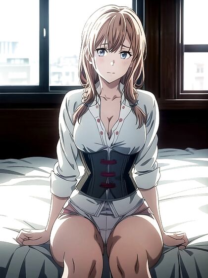 Horny Braided Girl 18+ Gets Wild in Bedroom Hentai AI Image
