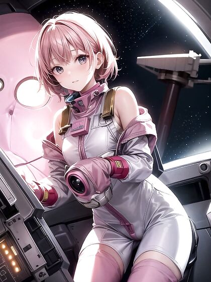 Off-Shoulder Seduction in Space - Sci-Fi hentai Adventures