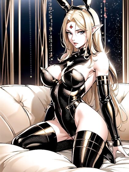 Pointy-Eared Elf Gets Wild on the Couch in Sci-Fi Hentai Bliss
