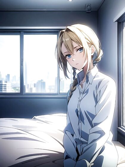 Blonde Beauty Blue in Seductive Screen Captures for Hot Hentai AI Image
