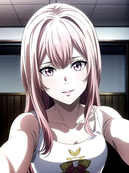 Pink Cheeks Blush as She Takes a Sexy Selfie inSTEAMD-Up Hentai AI Image