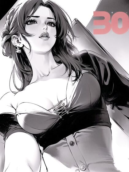Massive Breasts Bust Shots in Vibrant Manga-Colored Hentai AI Image