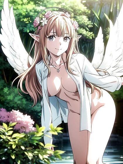 Laurel Crown Reveals All in Open-Clothes Happy Hentai Pleasure Session