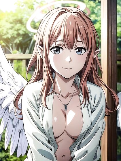 Laurel Crown's naughty angel brings steamy hentai fantasies to life